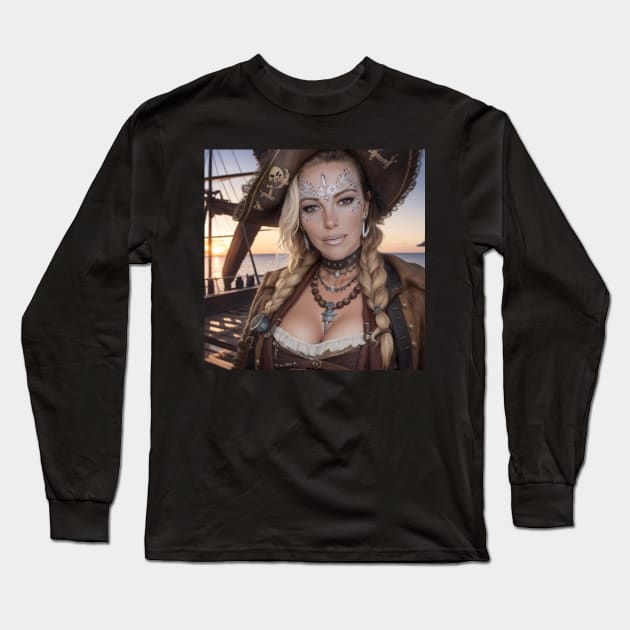 Bre Baddie Lady Frost Long Sleeve T-Shirt by Bre'z Island Store